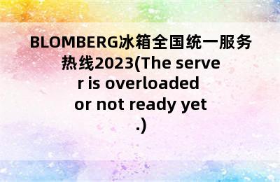 BLOMBERG冰箱全国统一服务热线2023(The server is overloaded or not ready yet.)